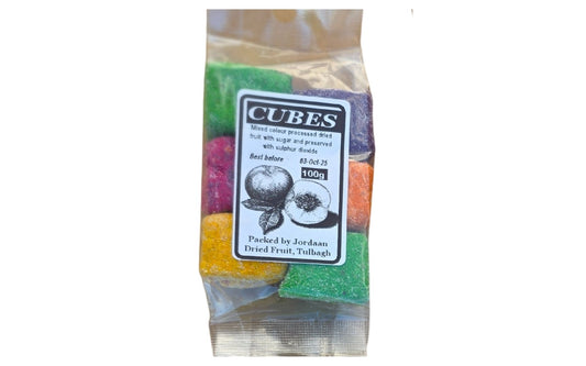 Mixed Dried Fruit Cubes – 100g