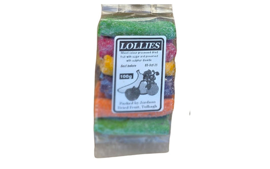 Mixed Dried Fruit Lollies – 100g