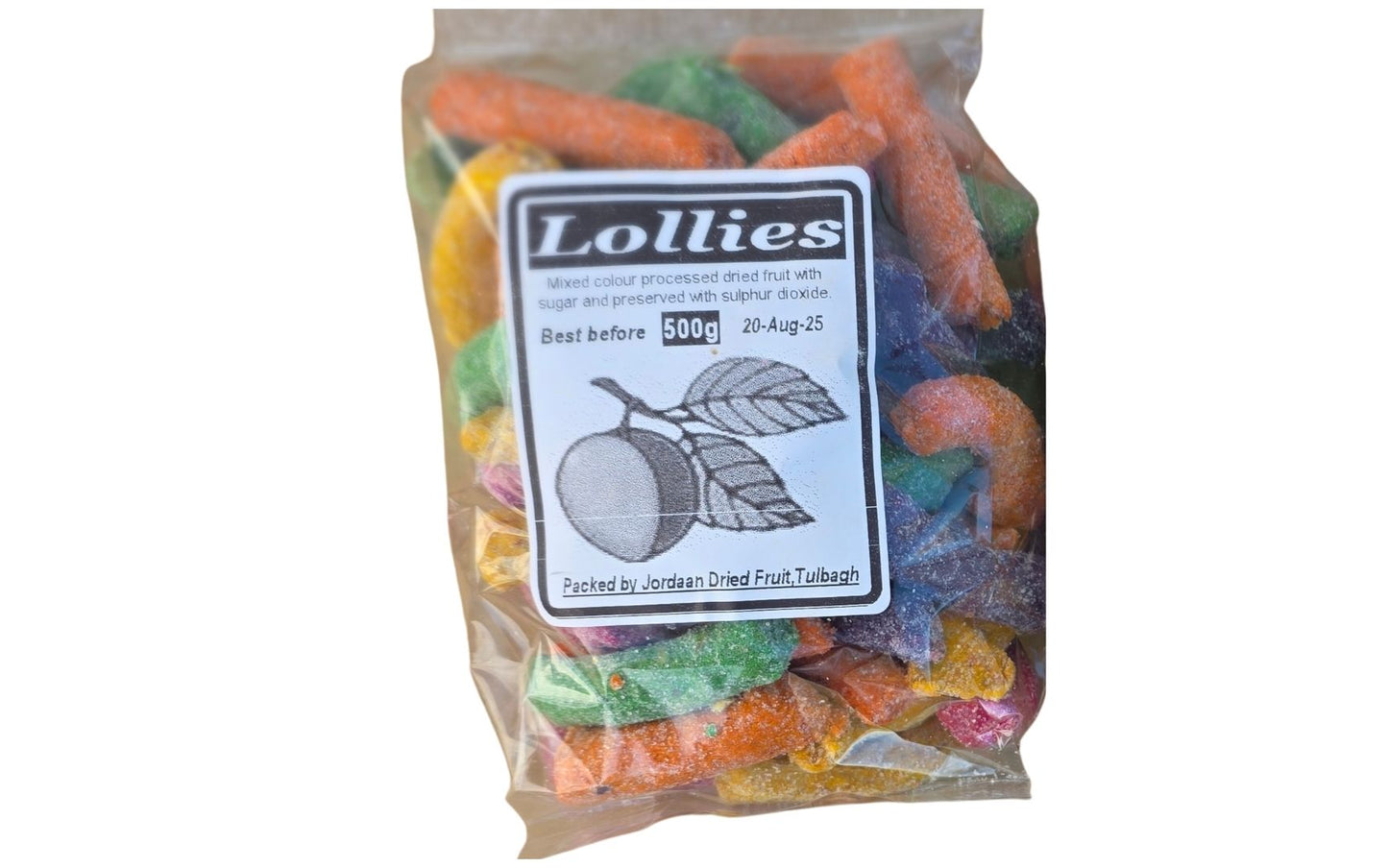Mixed Dried Fruit Lollies – 500g